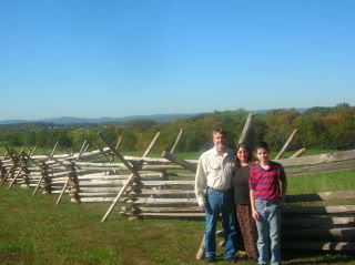 Mom, dad and levi at gettysburg