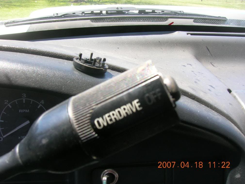Overdrive Off button install. Bronco Forum Full Size Ford Bronco Forum