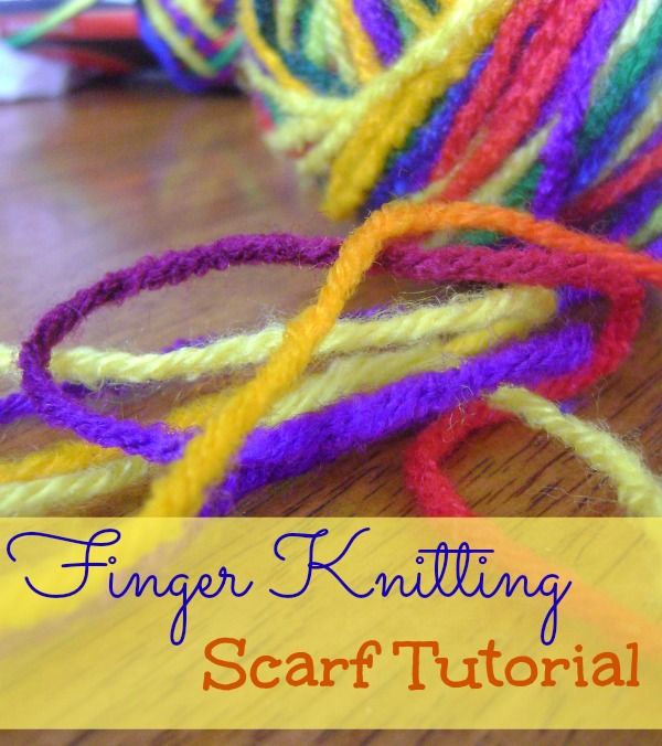 Finger Knitting Scarf Tutorial - an easy and fun project!