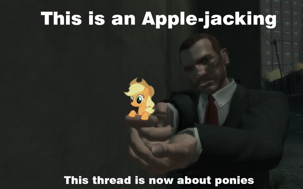 This is an apple-jacking. This thread is now about ponies Pictures, Images and Photos
