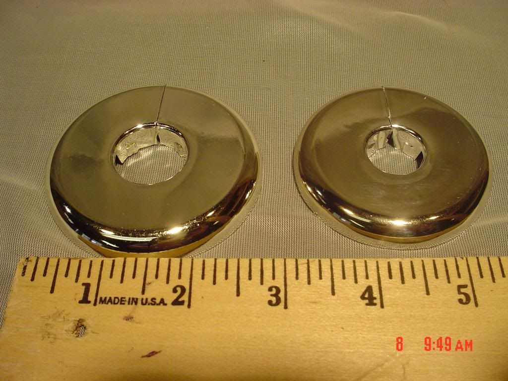 Water Pipe Escutcheon Flange Hole Cover Chrome plastic eBay