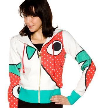 Heidi Strawberry Hoodie Pure White For Women