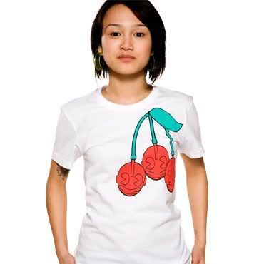 KR Cherries T-Shirt Pure White For Women