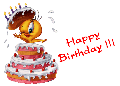 happy birthday wishes gif. irthday-1.gif Tweety Birthday