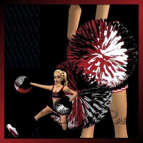 DC Cheerleading Pompoms by Lady AriannaRose