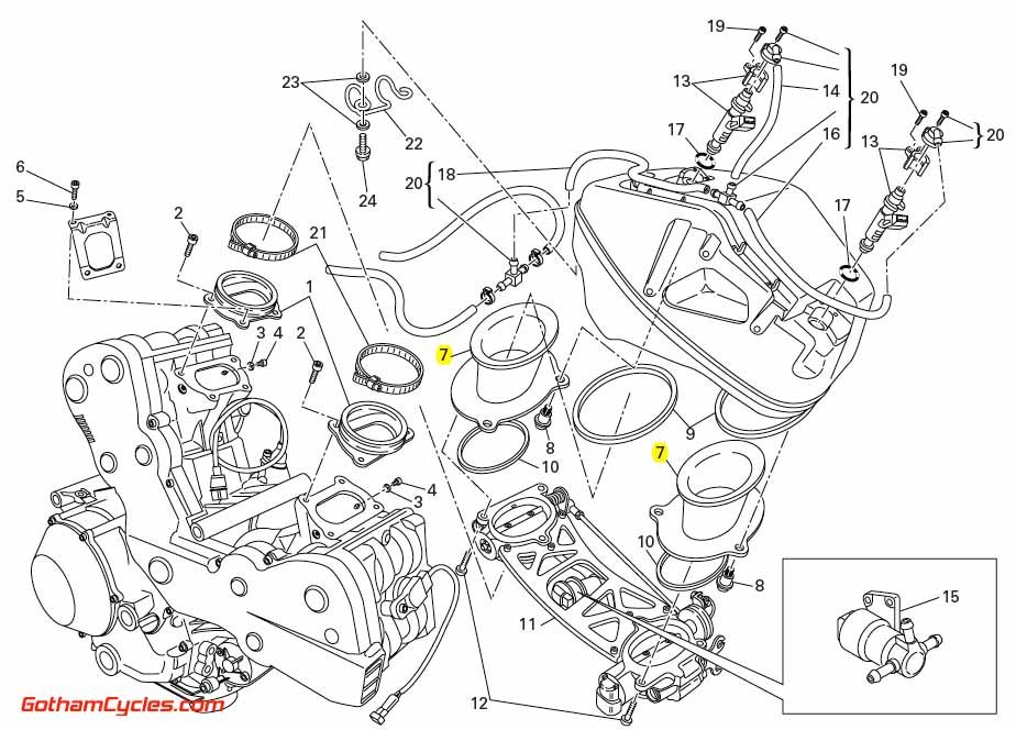 Ducati Intake Funnels 1098R/1198/1198S/1198R SUPERBIKE 1098R 1098R Ducati Intake Funnels 1098R/1198/1198S/1198R SUPERBIKE 1098R 1098R