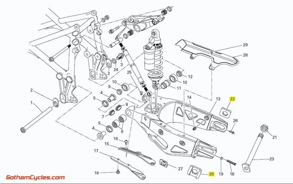 Ducati Swingarm Chain Adjusters Late Style: 749/999 ... ducati st4 wiring diagram 
