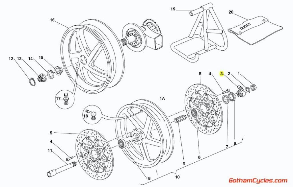 Ducati Speedometer Drive 25mm Superbike 748 748s 748r 916