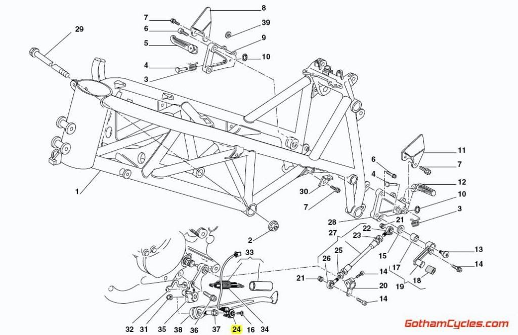 Ducati Side Stand Switch Early Style: 748-998,749/999 ... ducati st2 wiring diagram 