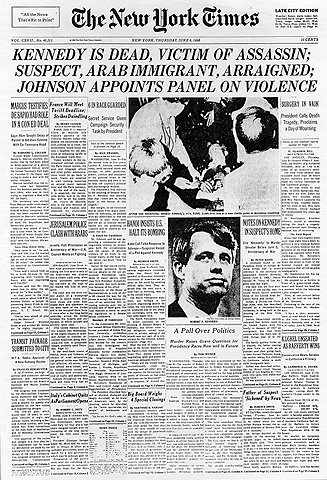 Death of Robert Kennedy Pictures, Images and Photos