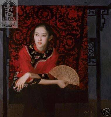 Handicrafts Modern Art Oil Painting On Canvas:oriental women Pictures, Images and Photos