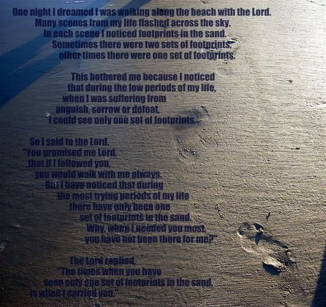 中英文新旧版鈥溩阌♀ <wbr><wbr>- <wbr><wbr>Footprints <wbr><wbr>In <wbr><wbr>The <wbr><wbr>Sand