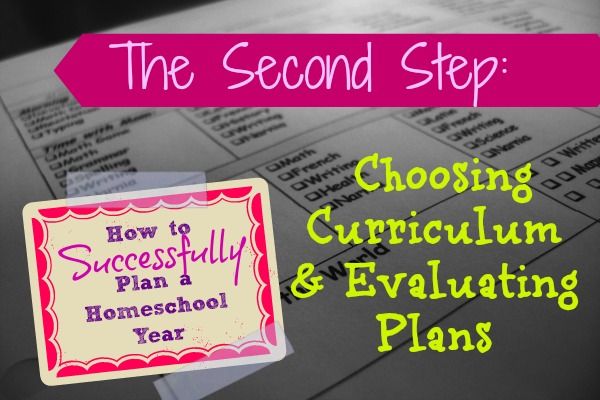 How to Successfully Plan a Homeschool Year: A look at the second step you should take after setting yearly goals.