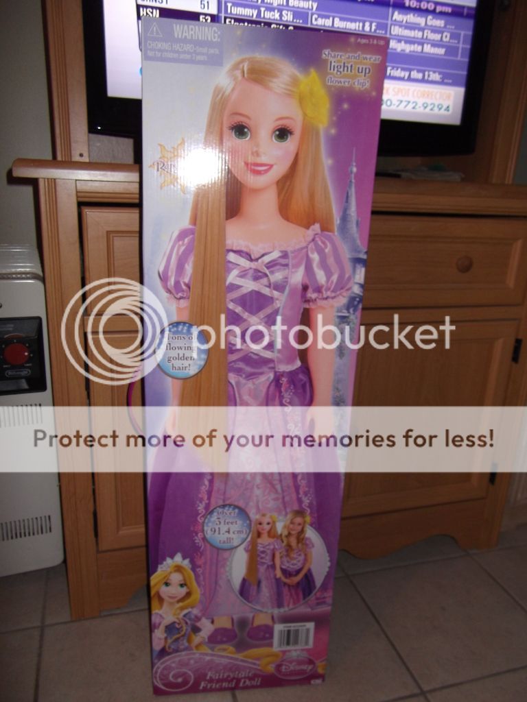  Princess My Size Tangled Rapunzel Doll 3 Feet Tall Barbie New