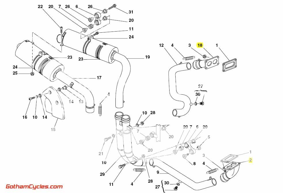 Ducati Exhaust Pipe Header Manifolds: 998 SUPERBIKE 998 ... 2002 ducati 748 wiring diagram 