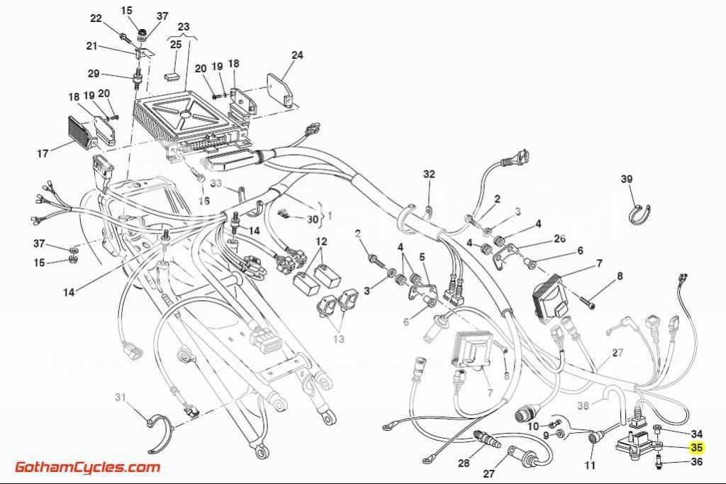 Ducati Air Pressure Sensor: 748-998, ST2/ST4 SUPERBIKE 748 ... ducati 848 wiring schematic 