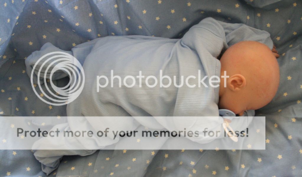 OOAK Reborn baby newborn boy doll 17, 3 outfits, paci & security bear